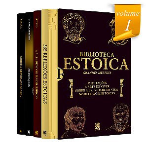 Livro Biblioteca estoica - Grandes mestres - Box com 4 livros