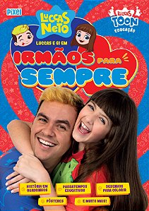 Livro Livrão Luccas e Gi em Irmãos para Sempre
