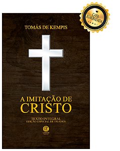 Livro A imitação de Cristo - Edição de luxo almofadada