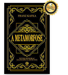 Livro A metamorfose - Edição de luxo almofadada