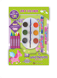Livro Meu mundo de cores - unicornios para colorir: meu mundo d...
