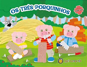 Livro Livro com pop-up - os três porquinhos