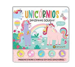 Livro Unicórnios - Sonzinhos Squishy