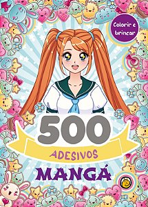 Livro 500 Adesivos: Mangá