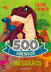 Livro 500 Adesivos: Dinossauros