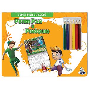 Livro Copie E Pinte Clássicos: Peter Pan E Pinóquio