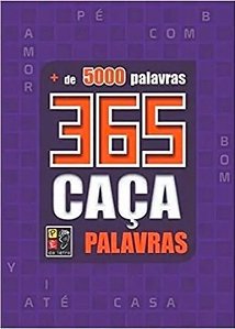 Livro 365 Caça Palavras - Capa Roxa