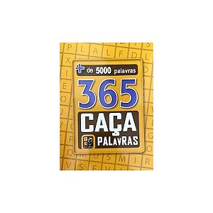 Livro 365 Caça Palavras - Amarelo