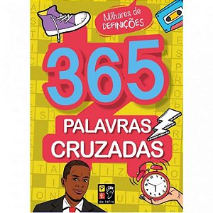 Livro 365 Palavras Cruzadas - Capa Amarela