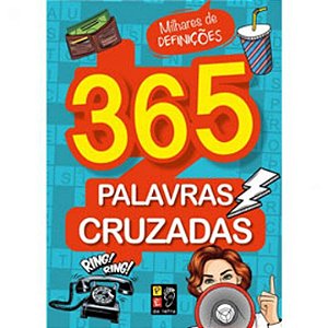 Livro 365 Palavras Cruzadas - Capa Azul Claro