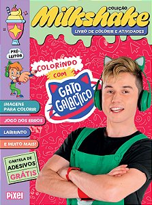 Livro Colorindo com gato galactico - coleção milkshake: p...