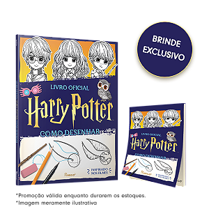 Livro Hp como desenhar: + bloquinho de desenho