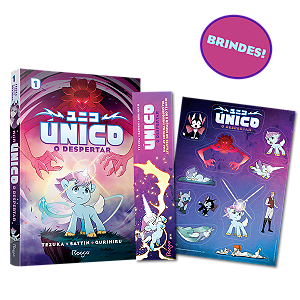 Livro único: o despertar: brindes (cartela de adesivos e marcad...