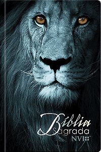 Livro Bíblia Sagrada Leão Azul - NVI