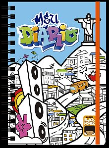 Livro Diário Black Power - Azul