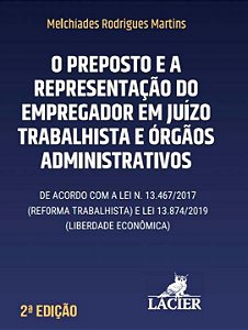Livro Preposto E A Representação Do Empregador Em Juízo T...