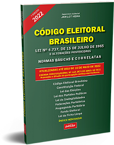 Livro Código Eleitoral Brasileiro - Lei Nº 4.737, De 15 D...