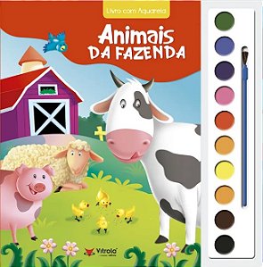 Livro Aquarela - Animais Da Fazenda