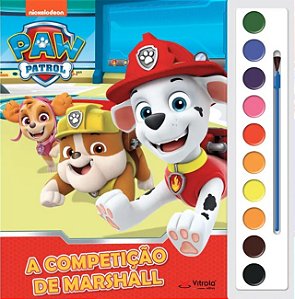 Livro Aquarela - Patrulha Canina: A Competicao De Marshal...