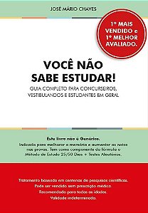 Livro Você Não Sabe Estudar
