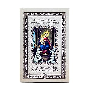 Livro Novena a Nossa Senhora do Rosário de Pompéia