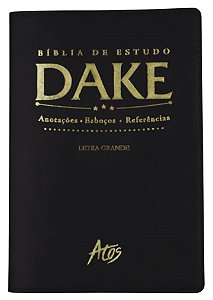 Livro Biblia De Estudo Dake - Preta