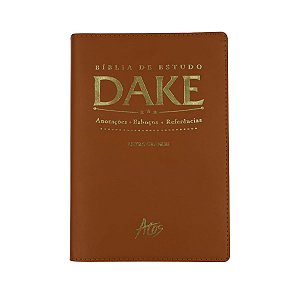 Livro Biblia De Estudo Dake - Caramelo