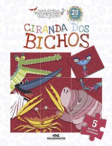 Livro Ciranda dos bichos: quebra-cabeças com 6 botões