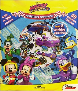 Livro Mickey Aventuras Sobre Rodas - Adesivos Fofinhos