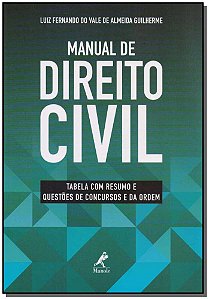 Livro Manual de direito civil: Tabela com resumo e questõ...