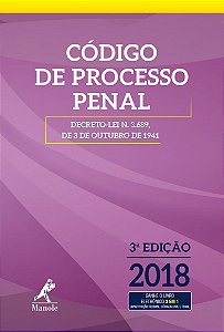 Livro Código de processo penal: decreto-lei n 3.689, de 3...