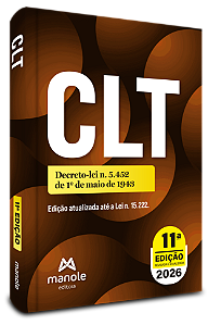 Livro CLT: Decreto-lei n. 5.452, de 1º de maio de 1943