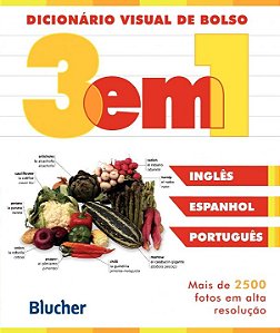 Livro Dicionário visual de bolso - 3 em 1: inglês/espanho...