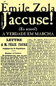 Livro J'accuse...! a verdade em marcha