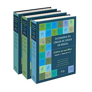 Livro Dicionário da língua de sinais do Brasil: a libras em sua...