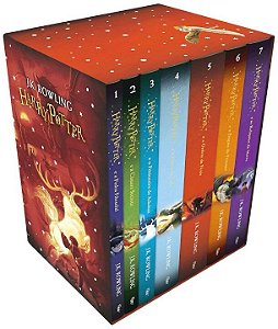 Livro Box Harry Potter vermelho (edição “britânica”)