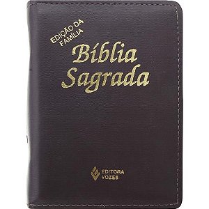 Livro Bíblia sagrada: ed. família bolso zíper