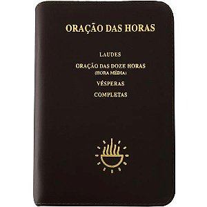 Livro Oração das horas com zíper: laudes, oração das doze...