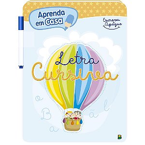 Livro Aprenda em Casa Escreva e Apague: Letra Cursiva