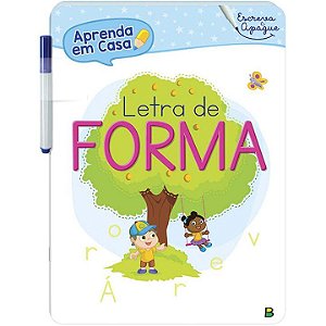 Livro Aprenda em Casa Escreva e Apague: Letra de Forma