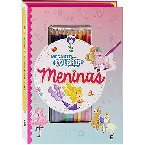 Livro Megakit para Colorir: Meninas