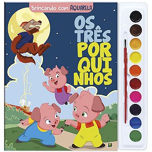 Livro Brincando com Aquarela: Os Três Porquinhos
