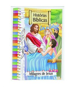 Livro Col. Formato Grande - Histórias Bíblicas Para Ler E Color...