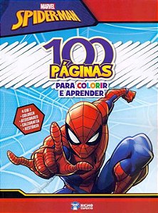 Livro Marvel Spider-Man - 100 Paginas Para Colorir E Apre...