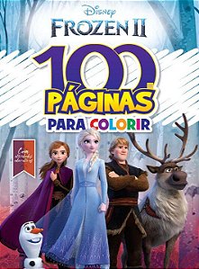 Livro 100 Paginas Para Colorir Disney Frozen 2