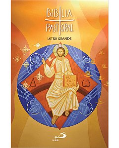 Livro Bíblia Pastoral - Letra Grande - Cristo Branco