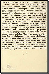 Livro O Imitador De Vozes