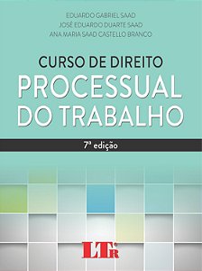 Livro Curso De Direito Processual Do Trabalho