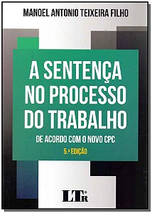 Livro A Sentença No Processo Do Trabalho