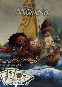 Livro Disney - Pinte E Brinque - Moana